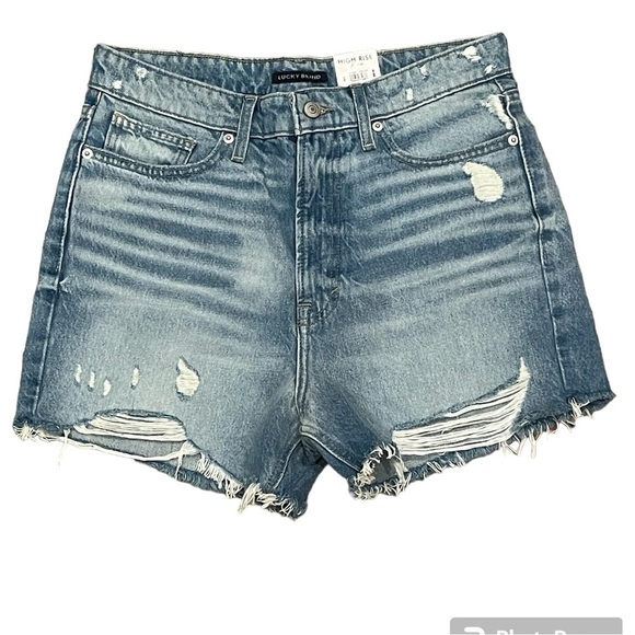 Lucky Brand Pants - Lucky Brand High Rise Distressed Denim Cut Off Shorts